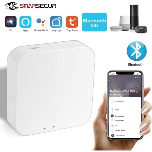 Tuya 2 LEDs Bluetooth 5.0 WiFi MESH (SIG) Gateway Hub Smart Life Home APP Wireless Remote Controller For Google Alexa