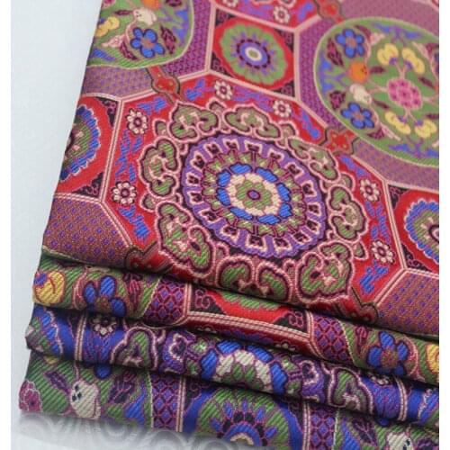 CF87 Chinese Festival Cloth Fabric Jacquard Fabric Chinese Style Gift Package Decoration Cloth For Patchwork Wedding Cloth