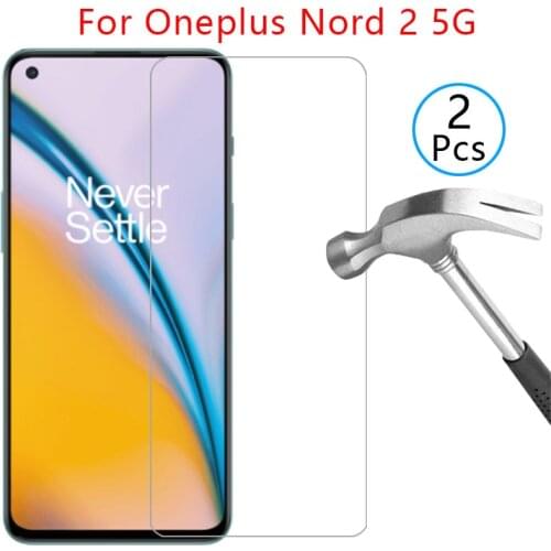 Case for oneplus nord 2 5g cover screen protector tempered glass on one plus nord2 6.43 protective phone coque bag oneplusnord2