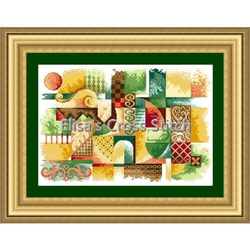 JW115 Cross Stitch Kit Cross stich Kits Homfun Craft Cross Stich Painting Joy Sunday Christmas Decorations For Home Homefun