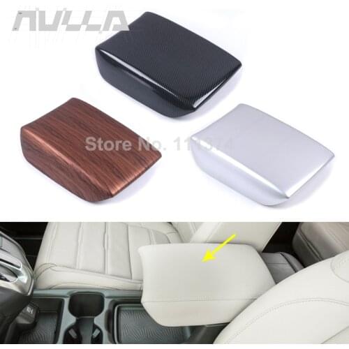 Carbon Look For Honda CR-V CRV 2017 2019 2020 2021 Car Interior Center Armrest Console Lid Box Cover Trim Decoration Accessories