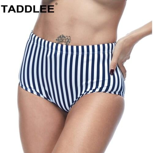 Taddlee Brand Womens Swim Briefs Bikini Swimsuits Bathing Suits Bottom Full Coverage 3d Print Classic Cut Basic Swimwear