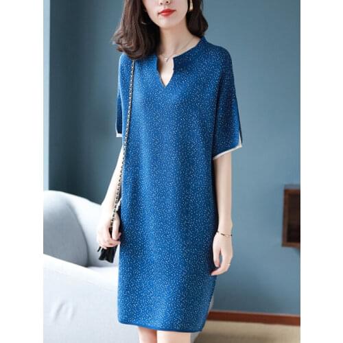 LANJING Summer Silk Dresses