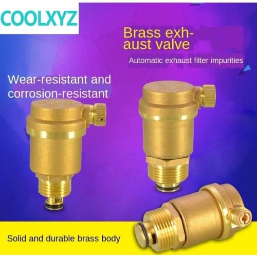 Brass automatic exhaust valve 1/2inch 3/4inch 1 inch heating and air conditioning tap water pipe vent valve DN15DN20DN25