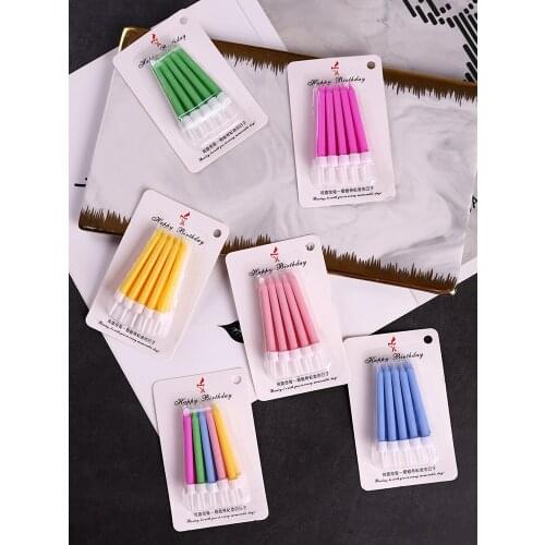 Macaron Korean style ins candy birthday net red creative cartoon proposal banquet baby smokeless candle