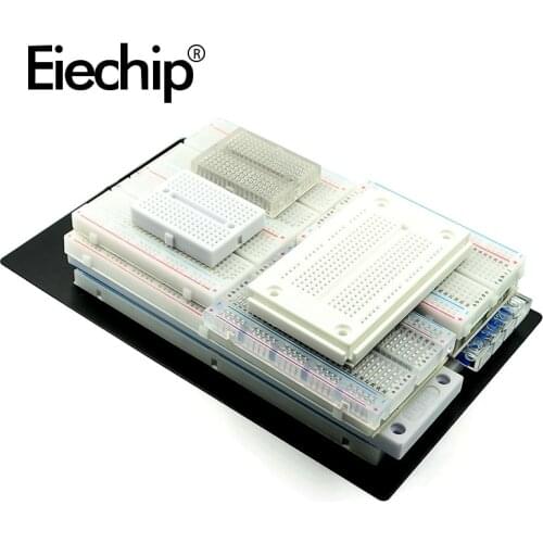 SYB 46 120 170 Breadboard 270 400 700 750 830 1600 MB-102 Solderless PCB Mini test Board ZY-204 Protoboard DIY 65pcs dupont Line