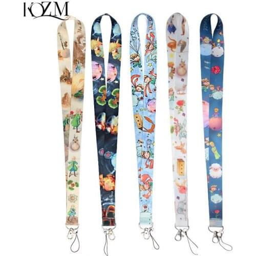 Cartoon Keychain Mobile Phone Neck Strap Lanyard Little Prince Cartoon Keychain Neck Straps Lanyards Cellphone DIY Hanging Rope