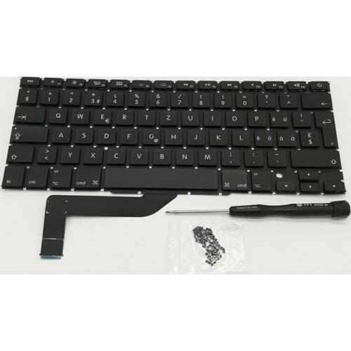 New Laptop Keyboard Switzerland Swiss Keyboard For Macbook Pro 15" A1398 2012 2013 2014 2015