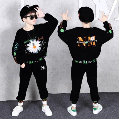 Teenage clothes 3-17T kids sport sets hooded+pants 2pcs/set active clothes boys sweatshirt children sport pants warm jacket coat
