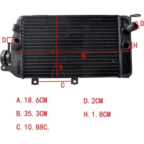 Motorcycle Performance Aluminium water Engine cooling cooler Radiator For Suzuki Bandit 400 GSF400 GSF400P 1991-1993 GSF 400