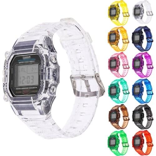 Watch Accessories Resin Watch Strap for Casio G SHOCK DW-5600E DW-5600BB G-5600 GW-M5610 DW-5025 Men Women Replacement Watchband