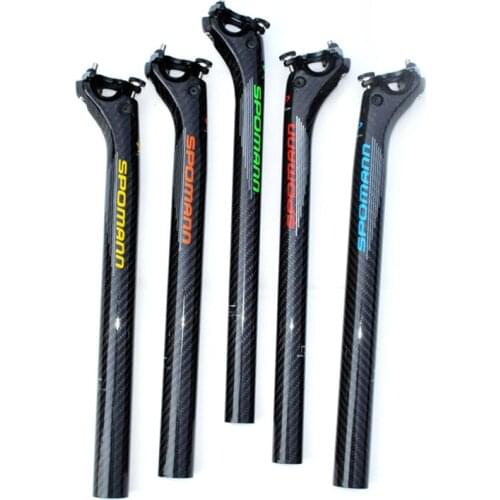 Full Carbon Fiber 3K Bicycle Seatpost Superlight MTB Mountain Road Bike accessorie Cycling Seat Post Parts 27.2/30.8/31.6*350MM