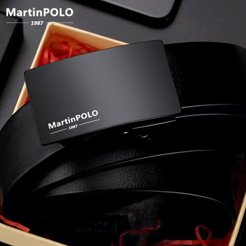 Vintage Jeans Cowboy Casual Designer New Brand Belt Cowhide Genuine Leather Belt for Men Strap Male Smooth Buckle MP01701P