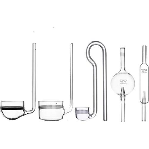 VIV Aquarium Pollen Music Style Glass CO2 Aquarium Bubble Counter Check Valve For Plant Tank ADA Quality