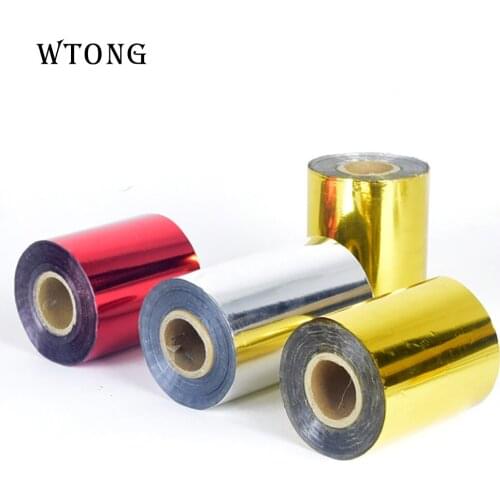 WTONG hot stamp foil for leather PU paper heat transfer hot foil stamping different size is available