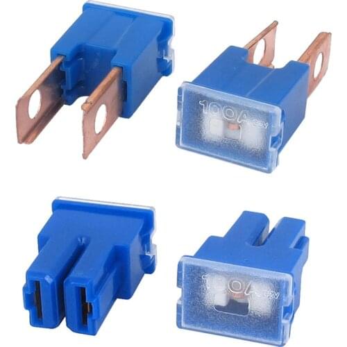 X Autohaux Auto Car 100A 60A 40A 30A 32V Male Pal 2 Straight Blade Slow Blow Fuse 2 Pcs 50A Female PAL 2 Terminal Slow Blow Fuse