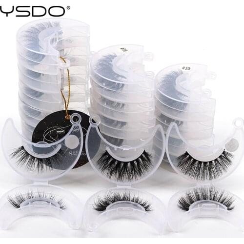 YSDO Wholesale Eyelashes 10/20/50/100 Pcs 3d Mink Eyelashes Natural Mink Lashes Wholesale False Eyelash Makeup Fake Lashes Bulk