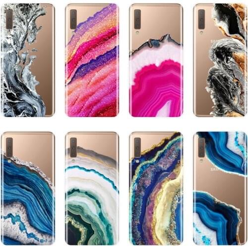 Back Cover For Samsung Galaxy A3 A5 A7 2016 2017 Marble Stone Soft Phone Case Silicone For Samsung Galaxy A6 A8 Plus 2018 A5 A7