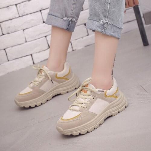 Women Shoes non-slip Shoes Sneakers Women Fashion Brand Retro Platform Shoes Ladies Footwear Breathable Mesh Sneakers U21-26