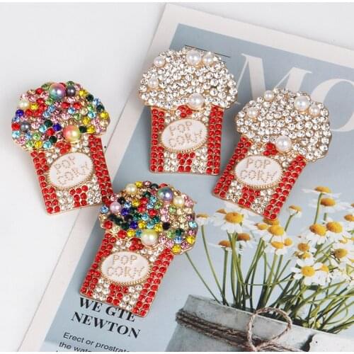 JURAN Boho Statement Earrings For Women Large Crystal Big Earrings 2019 Rhinestone Drop Earring Luxury Geometric Fashion Jewelry