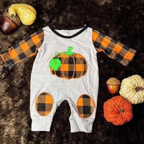 Ma&Baby 0-18M Newborn Infant Baby Boys Girls Halloween Costumes Long Sleeve Pumpkin Jumpsuit Rompers DD40