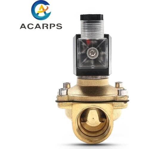 1" Brass Gas Solenoid Valve Normally Closed Waterproof Liquefied Petroleum Gas Natural Gas Switch Valve Water Valve 220V