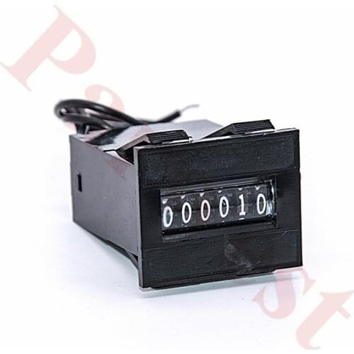 10pcs/lot 6 digits arcade coin counter meter 12V mechanical cassette Coin counter meter for slot game machine