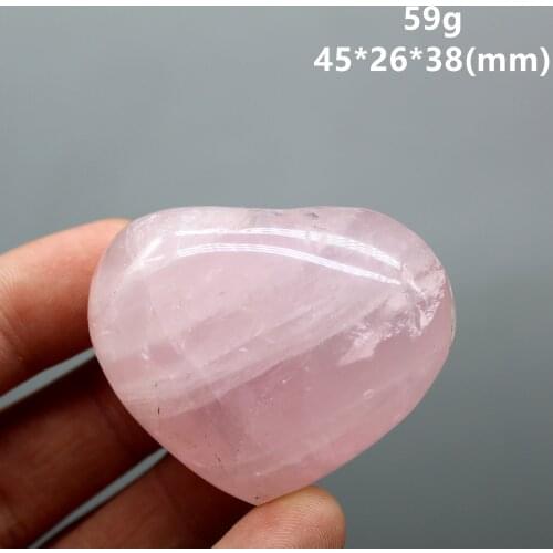 100% Natural rose quartz crystal heart healing crystals and ornament stones love Stones and crystals