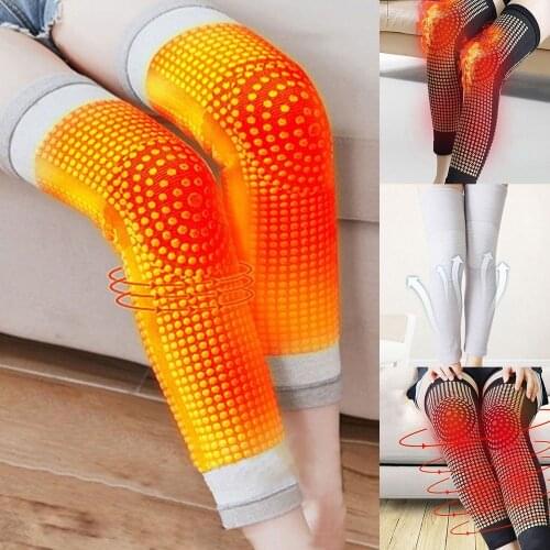 2PCS Self Heating Support Knee Pad Knee Brace Warm for Arthritis Joint Pain Relief Injury Recovery Belt Knee Massager Leg Warmer