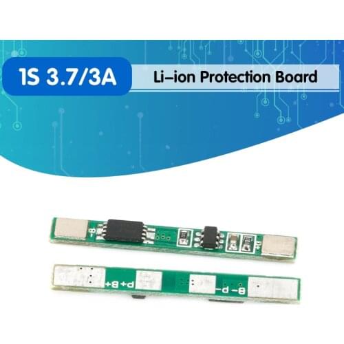 5PCS/LOT 1S 3.7V 3A li-ion BMS PCM battery protection board pcm for 18650 lithium ion li battery