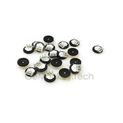 50 PCS Dial Potentiometer B104 100K Radio Potentiometer Disc 16*2