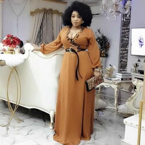 African Dresses For Women Clothes 2020 Africa Clothing Muslim Long Maxi Dress High Quality Length Fashion African Dress For Lady