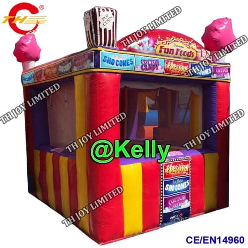 Free door shipping inflatable booth for carnival events, small inflatable selling booth bar tent snack inflatable booth shelters