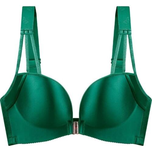 Front Buckle Big Cup Bra Seamless Wireless Beauty Back Underwear Gather Preventing Sagging Bra Plus Size Lingere Women Bralette