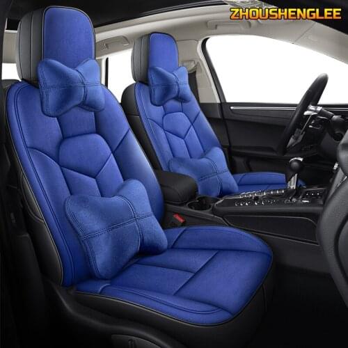 ZHOUSHENGLEE custom real leather car seat cover for Maserati quattroporte Automobiles Seat Covers car seats protector