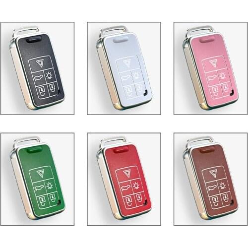 TPU Car Key Cover Case FOB For volvo xc90 2017 s90L t5 t6 2015 2016 t8 s90 2018 XC60 Smart key Cover Auto Accessories