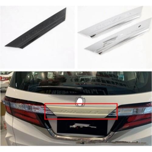 For Honda Odyssey 2020 Car Rear Trunk Door Trim Cover ABS Car Styling Sticker