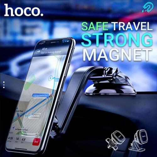Hoco phone holder car mount stand magnetic smartphone grip in car stand holder mini magnet universal for iphone samsung xiaomi