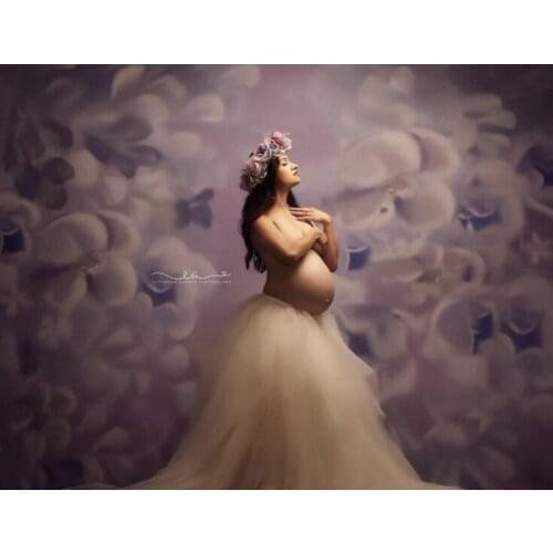 HUAYI Photography Backdrop Watercolor Oil Painting Flowers Newborns Child Studio Pregnant Woman Portraits Photo Background2018