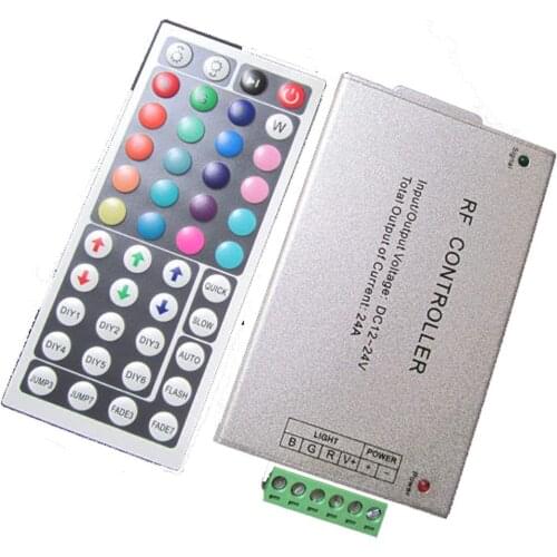 12V-24V DC 20A 240W 44Key IR Remote Controller for RGB LED Strip 5050 3528 SMD