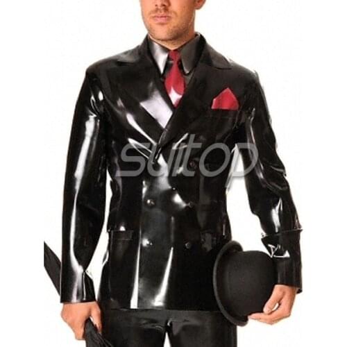 Latex rubber jacket suit heavy latex in 0.6mm