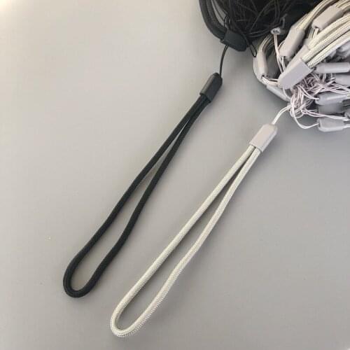 Round Nylon wrist hand cell phone mobile chain straps keychain Charm Cords Hang Rope Lanyard wholesale 1000pcs/lot