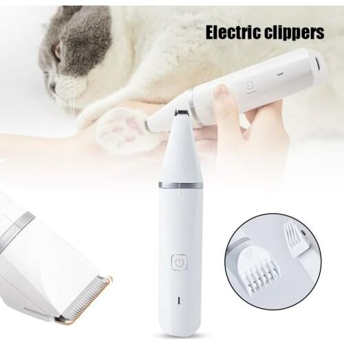 Pet Hair Clipper 2 in 1 Cordless Waterproof Dog Cat Hair Shaver Trimmer with Replaceable Cutter USB Rechargeable _WK