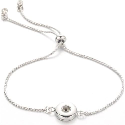 Fashion New Snap Bracelet Jewelry 12mm Snaps Button Chain Bracelet charm bracelet Snap Jewelry women