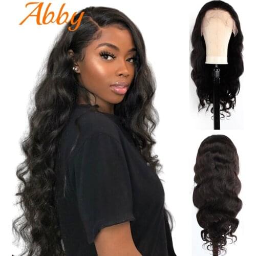 Body Wave 360 Lace Frontal Human Hair Wigs Abby Hair Malaysian 150% Density PrePlucked Lace Wig Natural Hairline With Baby Hair