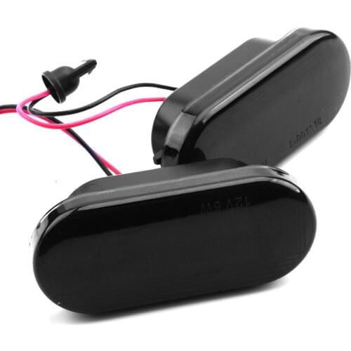 Pair Dynamic Turn Signal Light LED Side Fender Marker Sequential Fit for Ford C-Max Fiesta MK6 Focus MK2 Fusion Galaxy VW Golf