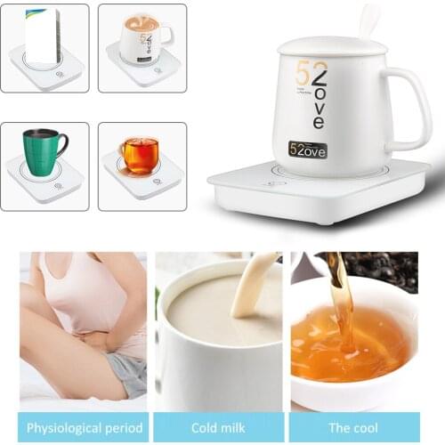USB Power Cup Warmer Electric Coffee Cup Heating Mat Pad Portable Milk Tea Drink Hot Coasters Heater Household Office Mug Heater