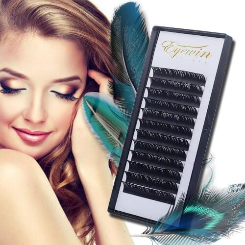 Eyewin Faux Mink Individual Eyelashes Extension C/D Curl Lash Maquiagem Makeup Soft Cilios Cils False Mink Eyelash Extension