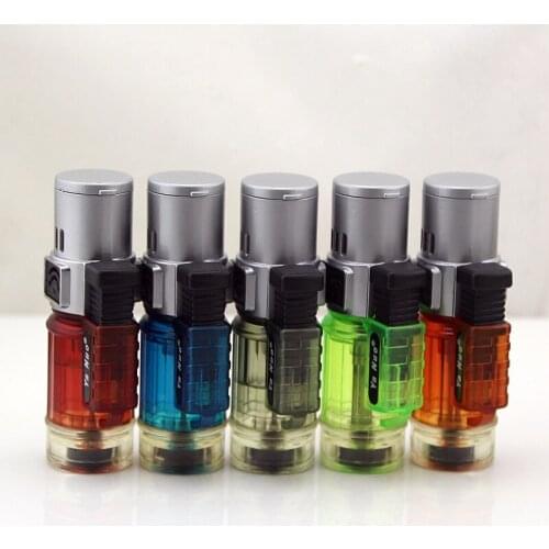 High Firepower Three Straight Round Creative Small Spray Gun Welding Torch Lighter Smoking Accessories for Weed Gadgets for Men