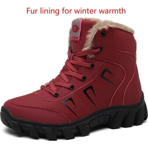 42 Size High Quality Fur Lining Warm Winter Shoes; Wear-resistant Non-slip Flat Heel Casual Waterproof Womens Snow Boots Shoes